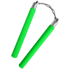 Foam Padded Training Nunchaku – Chain Connector - Green